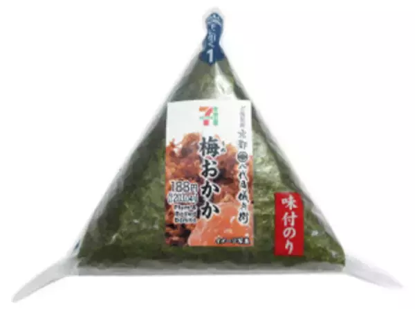 「今週新発売の甘辛まとめ！『すっごい食べ物　いなりあげもち』、『味付海苔おにぎり　梅おかか』など♪」の画像