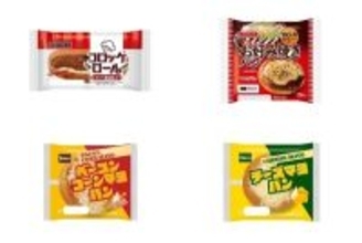今週新発売の惣菜パンまとめ！『コロッケロール　にんにく醤油＆マヨ』、『お好み焼きパン　道とん堀お好みソース使用』など♪