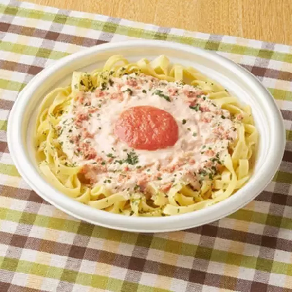 「今週新発売の明太子味まとめ！『博多明太子使用　もち明太チーズグラタン』、『生パスタ　明太クリーム』など♪」の画像