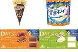 「今週新発売のチョコレート味まとめ！『ザ・クレープ　チョコ＆チョコ』、『チョコフレーク　雪雲ホワイト』など♪」の画像1