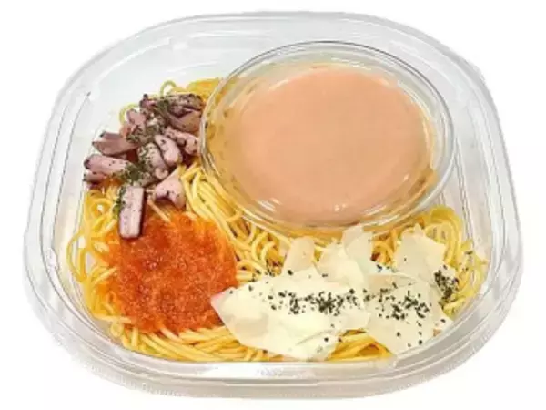 「今週新発売のパスタまとめ！『チキンクリームスープパスタ』、『ごまポン酢の豚しゃぶパスタサラダ』など♪」の画像