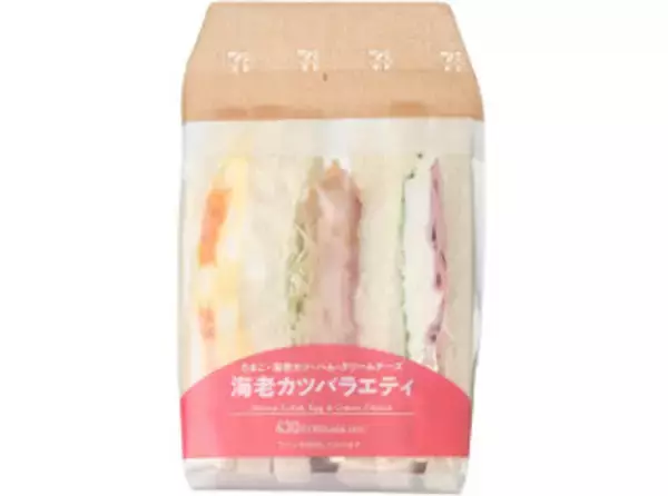 「今週新発売のボリュームのある食べものまとめ！『海老カツバラエティサンド』、『大きいボロニアソーセージ』など♪」の画像