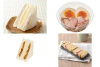 今週新発売の卵料理まとめ！『盛りすぎ！ツナたまごサンド』、『燻製豚トロと半熟煮たまご』など♪