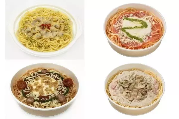 今週新発売のコンビニパスタまとめ！『コクと旨味が広がる　ボンゴレスープパスタ』、『チーズとバジルソースのトマトパスタ』など♪
