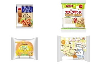 今週新発売の惣菜パンまとめ！『ウインナーデニッシュ』、『スナックサンド　はかた地鶏と春キャベツサラダ』など♪