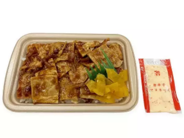 「今週新発売のマヨネーズ味まとめ！『冷製ピリ辛焼きいか一味マヨネーズ』、『豚ロースの焼肉御飯　唐辛子マヨネーズ』など♪」の画像