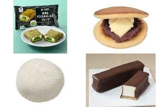 今週新発売のおやつまとめ！『ＢＥ：ＦＩＲＳＴ　抹茶＆マスカルポーネのクレープ』、『あんバターどら焼』など♪