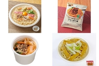 今週新発売の麺料理まとめ！『博多一風堂監修　とんこつ焼ラーメン』、『もちっと麺と濃厚だれの汁なし担々麺』など♪