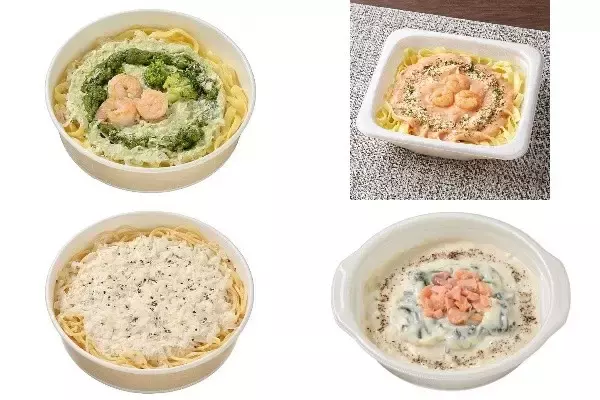 今週新発売のパスタまとめ！『生パスタ　海老とバジルクリーム』、『生パスタ　海老のトマトクリーム』など♪
