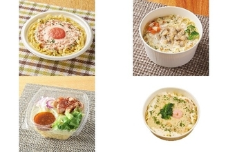 今週新発売のコンビニパスタまとめ！『生パスタ　明太クリーム』、『あさりのクリームスープパスタ』など♪