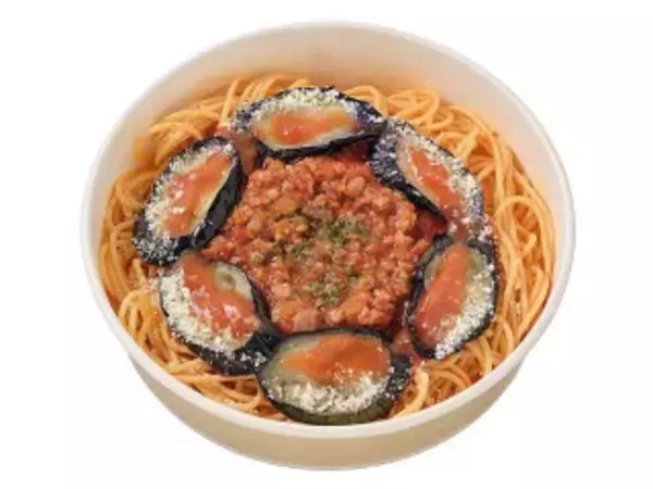 「今週新発売のトマトまとめ！『照焼チキン＆ハムトマトサンド』、『ナスと挽肉のピリ辛トマトソースパスタ』など♪」の画像