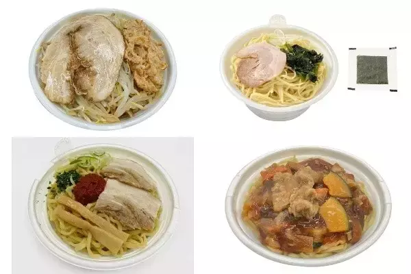 今週新発売のコンビニラーメンまとめ！『中華蕎麦とみ田監修　デカ豚ラーメン　アブラ増』、『中華蕎麦とみ田監修家系ラーメン』など♪