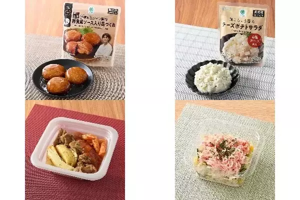 今週新発売のファミマお惣菜まとめ！『「賛否両論」笠原将弘シェフ監修　卵黄風ソース入り鶏つくね』、『黒こしょう香るチーズポテトサラダ』など♪