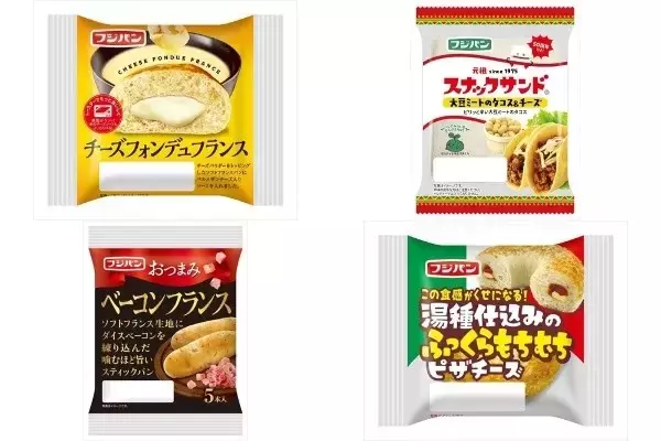今週新発売の惣菜パンまとめ！『チーズフォンデュフランス』、『スナックサンド　大豆ミートのタコス＆チーズ』など♪