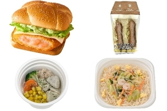 今週新発売の海老まとめ！『Ｎ．Ｙ．　タルタルシュリンプ　ガーリック＆バジル』、『タルタル海老カツサンド』など♪