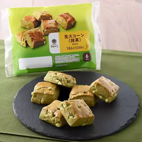 「今週新発売の抹茶味まとめ！『生スコーン　抹茶』、『おもち八女抹茶』など♪」の画像