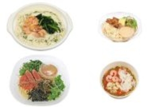 今週新発売のコンビニパスタまとめ！『鮭とほうれん草のクリームスープパスタ』、『照焼チキンのパスタサラダ』など♪