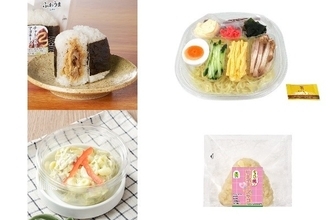 今週新発売のマヨネーズ味まとめ！『直巻　チャーシューマヨネーズ』、『ツルッとのど越し　冷し中華マヨネーズ盛り』など♪