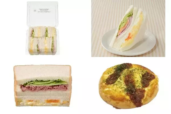 今週新発売のたまご味まとめ！『ひとくちサンドボックスハム＆たまご』、『よくばりサンド　野菜＆たまご』など♪