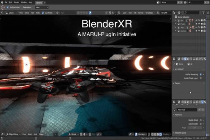 3dcg制作ソフト Blender のvr Ar向けインタフェースが開発中 作業効率向上狙う 18年11月14日 エキサイトニュース