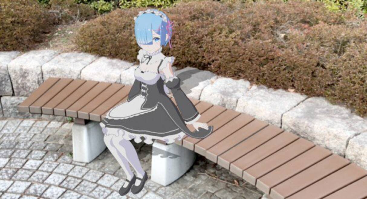 リゼロ のレムを現実に召喚 Arフィギュアアプリとコラボ発表 18年4月9日 エキサイトニュース