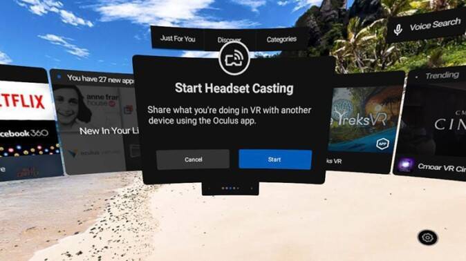 Oculus Go、スマホ画面共有の「キャスト機能」設定がより簡単に