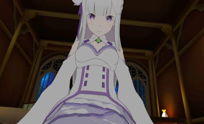 リゼロ Vr空間でエミリアとふたりきり そして膝枕 Vrスマホアプリが発表 17年5月26日 エキサイトニュース