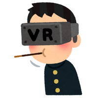 Vrで1人でポッキーゲームしてる人のイラストが公開 17年6月8日 エキサイトニュース