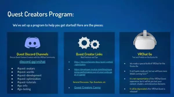 VRChatがOculus Questへ対応、アバター・ワールド制限などのドキュメントが公開