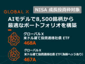 467A：グローバルＸ 米ドル建て投資適格社債 ETF（為替ヘッジあり）/468A：グローバルＸ 米ドル建て投資適格社債 ETF