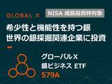 「579A：グローバルＸ 銀ビジネス ETF」の画像1