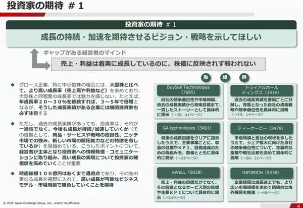 「続・東証グロース市場改革。企業の前向きな取組みをサポート！「事例集」と「特設ページ」のご紹介」の画像