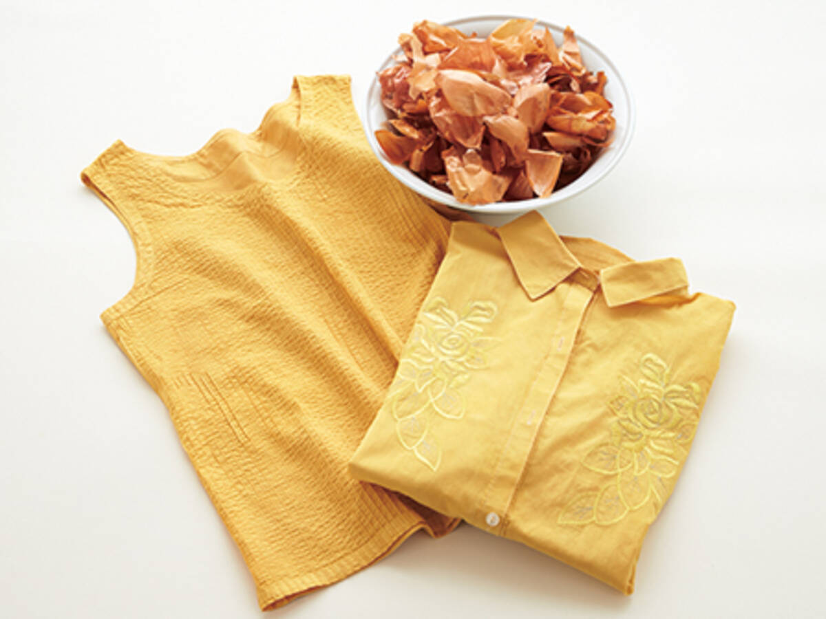 黄ばみやしみは染めて隠そう 玉ねぎの皮で鮮やかな黄色に 14年5月25日 エキサイトニュース