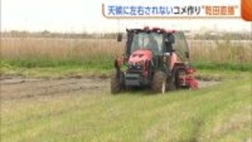 猛暑に左右されないコメ作りへ　田んぼに水を張らない“乾田直播”2年目の挑戦「技術で農地守りたい」新潟