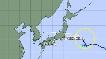 【台風情報】台風15号の進路と影響は？11日に東北・関東地方に上陸する可能性　気象予報士「警報級の大雨や暴風のおそれも」