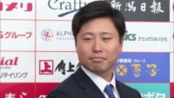 【オイシックス】「NPBでも臆せず投げる」中日育成1位・牧野憲伸投手が仮契約 「1軍で活躍してくれる選手」本格派左腕として評価 新潟