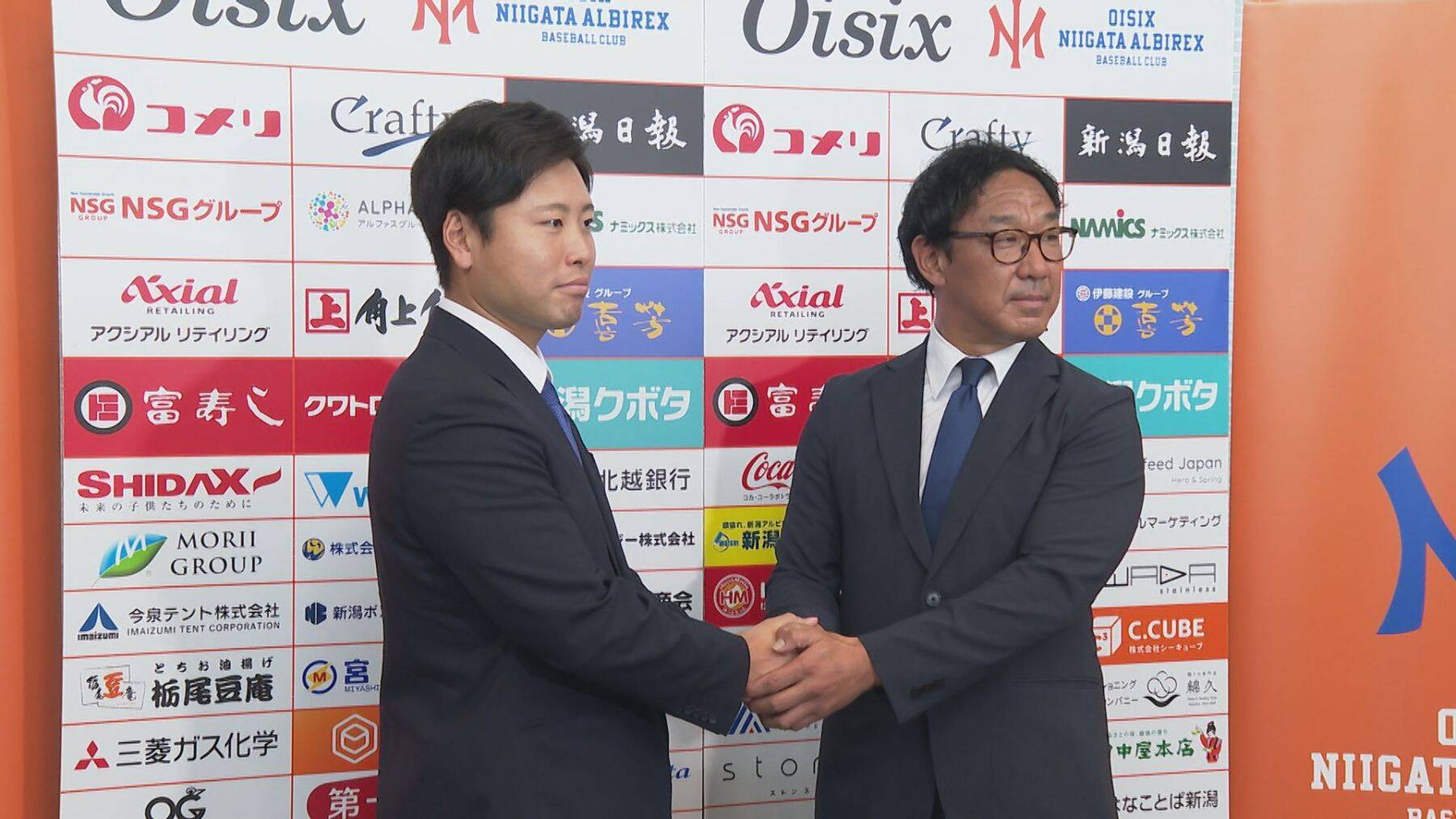 【オイシックス】「NPBでも臆せず投げる」中日育成1位・牧野憲伸投手が仮契約 「1軍で活躍してくれる選手」本格派左腕として評価 新潟