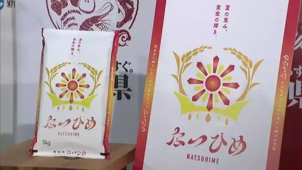 「“新潟米のお姫様”新品種の名称『なつひめ』に決定！宝冠イメージしたロゴも発表「話題性呼べる」」の画像