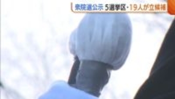 【衆院選・公示】“真冬の新潟決戦” 5選挙区に6政党から19人が立候補　全小選挙区で“与野党対決”に