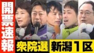 【衆院選・開票速報】新潟1区　開票率25.15％　※情報は随時更新します