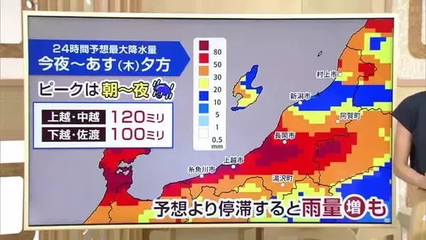 新潟県内は3日に激しい雨や雷雨となる予想　避難が必要なレベル4の警報が発表されるおそれも　気象予報士の解説