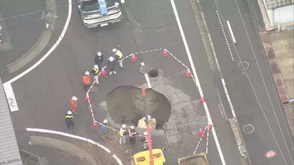 新潟市の緊急調査で新たに路面下の空洞が見つかる…下水道管の腐食による損傷が原因か　1月の道路陥没事故受けて調査実施