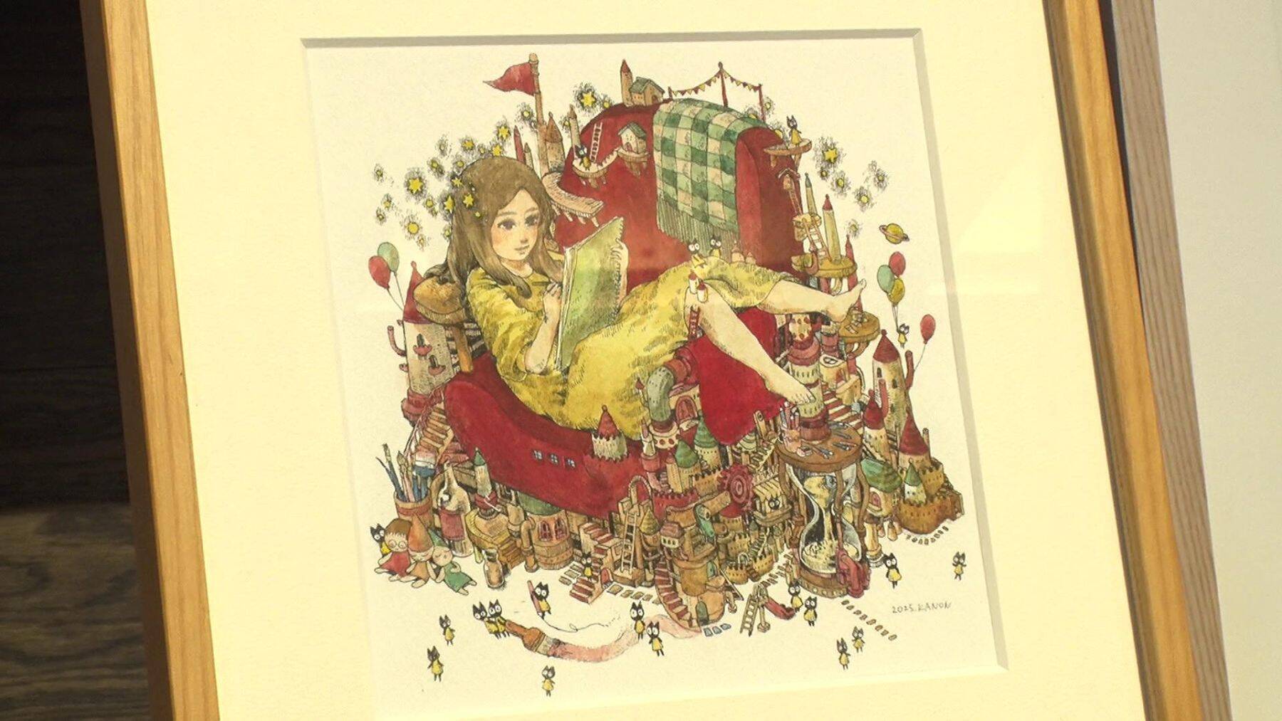 「辛い時間があったから…」不登校を経て17歳の画家が開いた初個展　辛い時期の言葉にならない感情を絵で表現