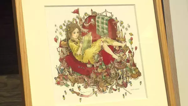 「「辛い時間があったから…」不登校を経て17歳の画家が開いた初個展　辛い時期の言葉にならない感情を絵で表現」の画像