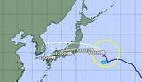 「【台風情報】台風15号の進路と影響は？11日に東北・関東地方に上陸する可能性　気象予報士「雨や風が強まり交通にも影響が出る可能性」」の画像1