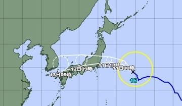 【台風情報】台風15号の進路と影響は？11日に東北・関東地方に上陸する可能性　気象予報士「雨や風が強まり交通にも影響が出る可能性」