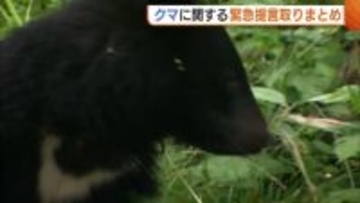 “人のクマ慣れ”出没相次ぎ危機感薄れる…知事会が緊急提言を取りまとめ 過疎・高齢化地域では対応に難しさも「手入れできていない柿の木どうするか」