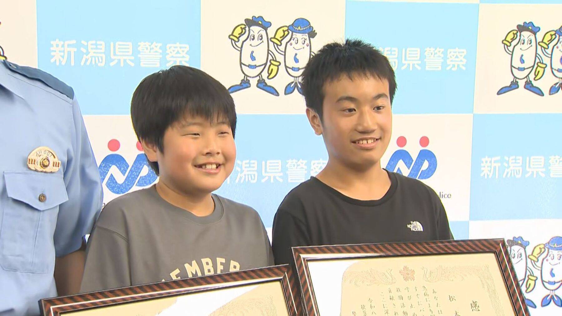 歩道で頭から血を流して倒れていた高齢女性…発見した小学生2人が“止血”し救助「冷静な判断できた」新潟