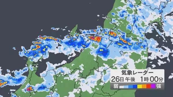 【大雨情報】下越・中越は夕方まで土砂災害に厳重警戒を　上・中・下越では河川の氾濫などに警戒