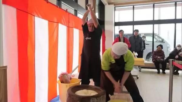 今年1年の幸せ願い…米菓店が店内で"餅つき"♪つきたてのお餅は「温かくてもちもち」【新潟・長岡市】